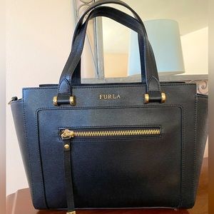 Furla Ginevra satchel in Onyx